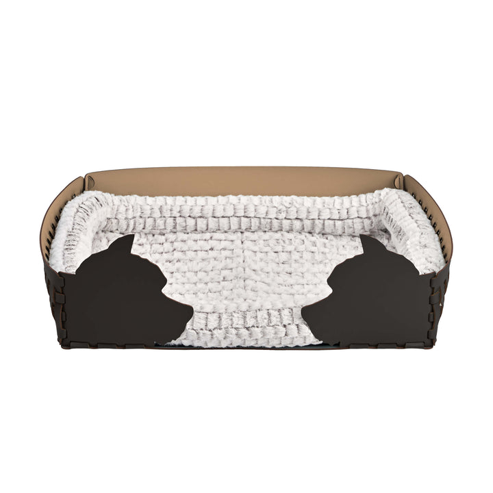 Panier en cuir pour animal de compagnie par Ekaterina Borovkova pour ADJ STYLE