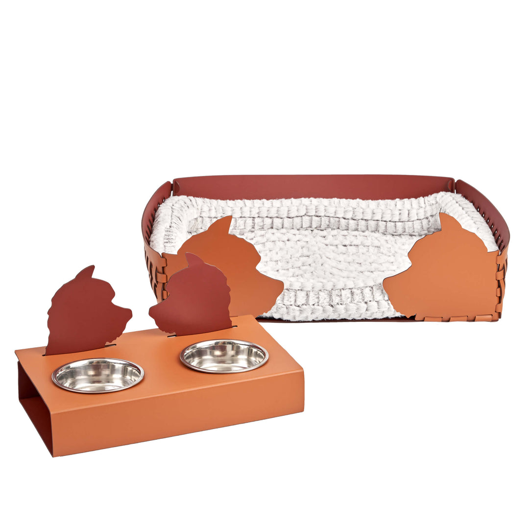 Panier en cuir pour animal de compagnie par Ekaterina Borovkova pour ADJ STYLE