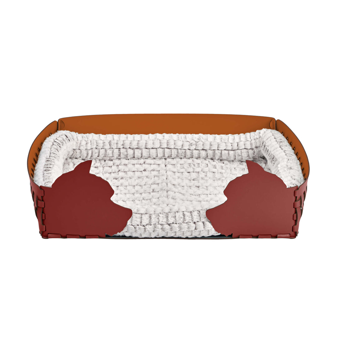 Panier en cuir pour animal de compagnie par Ekaterina Borovkova pour ADJ STYLE