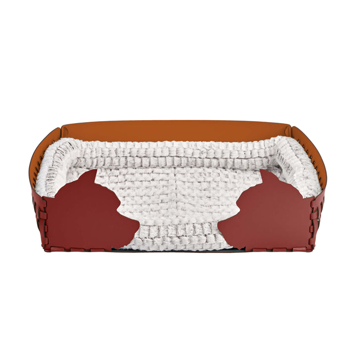 Panier en cuir pour animal de compagnie par Ekaterina Borovkova pour ADJ STYLE