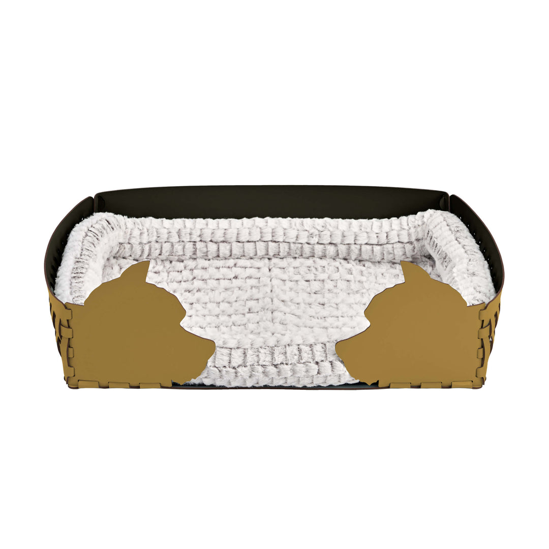 Panier en cuir pour animal de compagnie par Ekaterina Borovkova pour ADJ STYLE