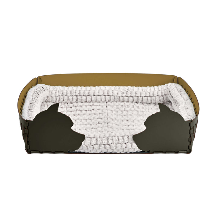 Panier en cuir pour animal de compagnie par Ekaterina Borovkova pour ADJ STYLE