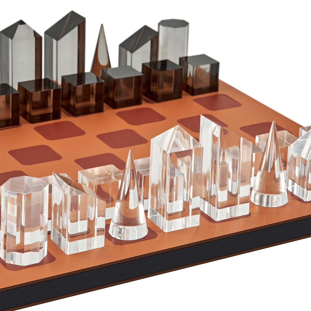 Tablero de ajedrez de cuero por Ekaterina Borovkova para ADJ STYLE