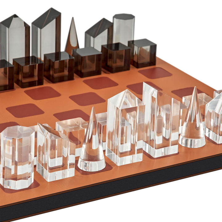 Tablero de ajedrez de cuero por Ekaterina Borovkova para ADJ STYLE