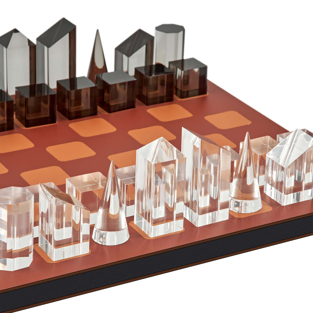 Tablero de ajedrez de cuero por Ekaterina Borovkova para ADJ STYLE