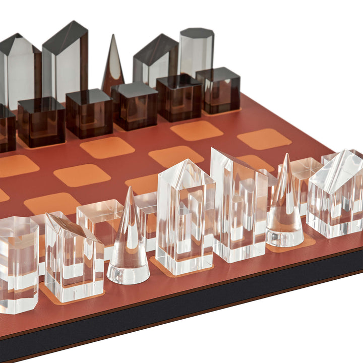 Tablero de ajedrez de cuero por Ekaterina Borovkova para ADJ STYLE