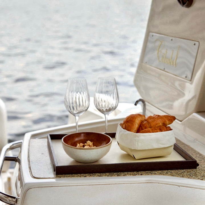 Cesto per Pane in Pelle con Sacchetto di Cotone - Set da 2 di Ekaterina Borovkova per ADJ STYLE