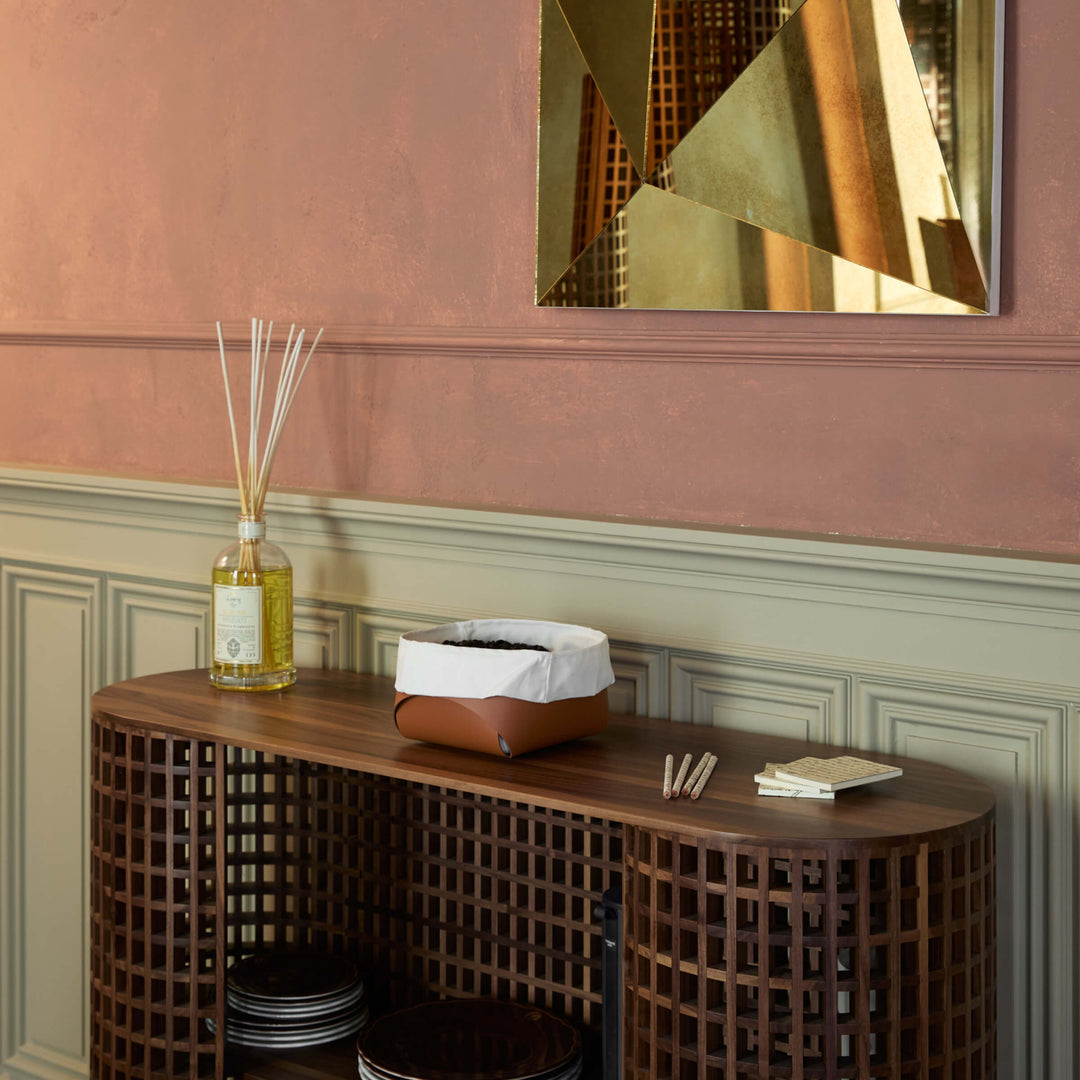 Cesto per Pane in Pelle con Sacchetto di Cotone - Set da 2 di Ekaterina Borovkova per ADJ STYLE