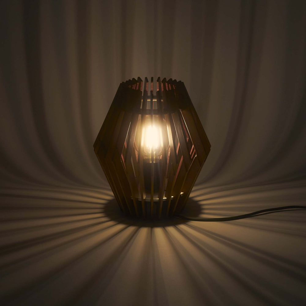 Wood Table Lamp ALES by Andrea Riva, Francesco De Luca, Caia Rossa for Winetage 01