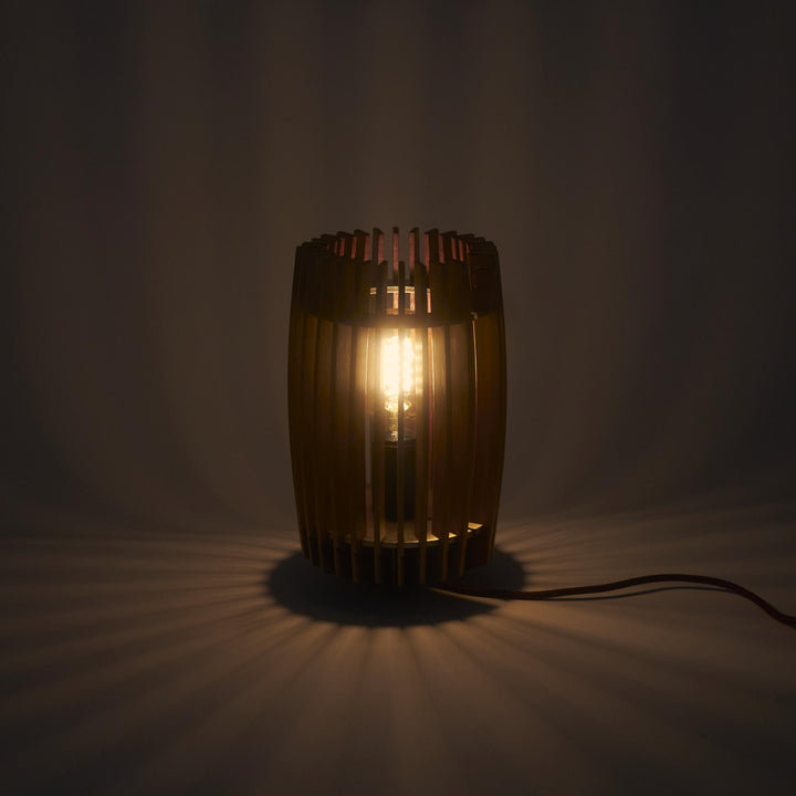 Wood Table Lamp BOSA by Andrea Riva, Francesco De Luca, Caia Rossa for Winetage 01