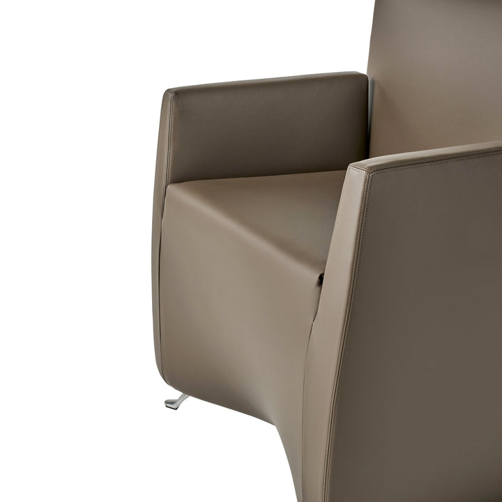 Armchair with Reclining Back CAPRICHAIR by Hannes Wettstein for Baleri Italia