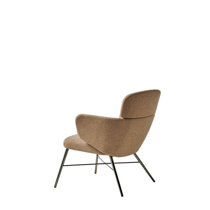 Upholstered Lounge Armchair KIN LOUNGE by Radice Orlandini Designstudio for Baleri Italia