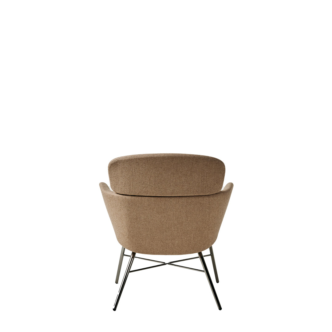 Upholstered Lounge Armchair KIN LOUNGE by Radice Orlandini Designstudio for Baleri Italia