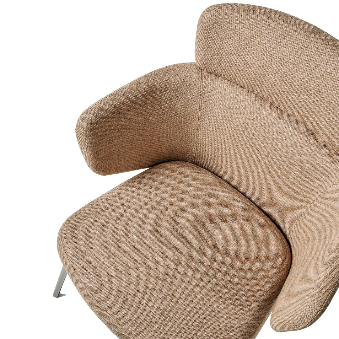 Upholstered Lounge Armchair KIN LOUNGE by Radice Orlandini Designstudio for Baleri Italia