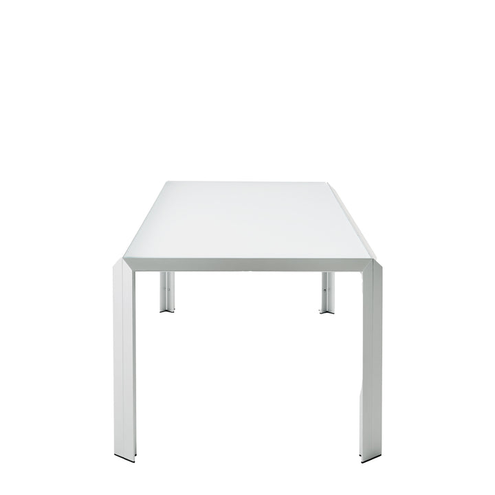 Aluminum and Crystal Dining Table T-TABLE by Angelo Mangiarotti for Baleri Italia