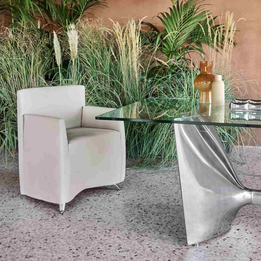 Sillón con Respaldo Reclinable CAPRICHAIR de Hannes Wettstein para Baleri Italia