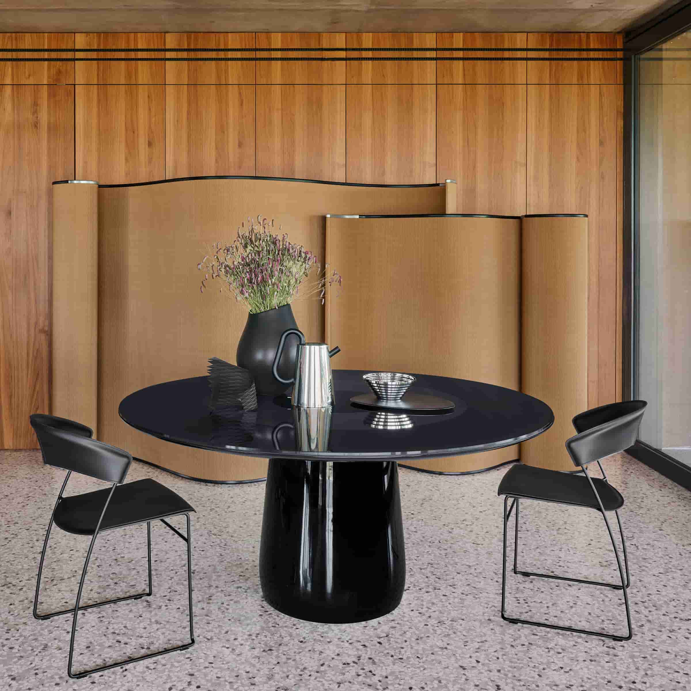 Table Ronde Visuel Table ronde en verre ROUNDEL par Claesson Koivisto Rune pour Baleri ...