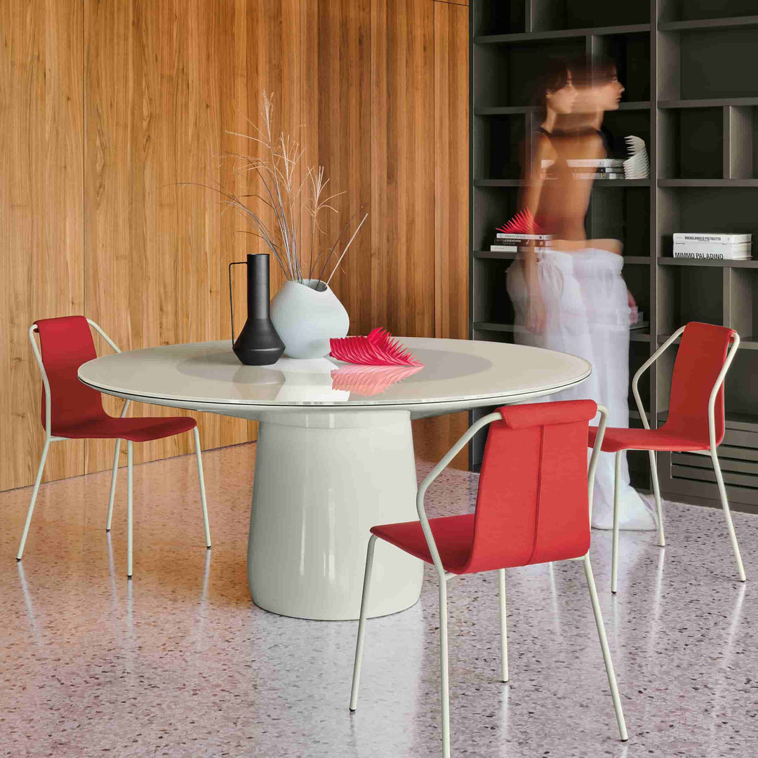 Glasrunder Tisch ROUNDEL von Claesson Koivisto Rune für Baleri Italia