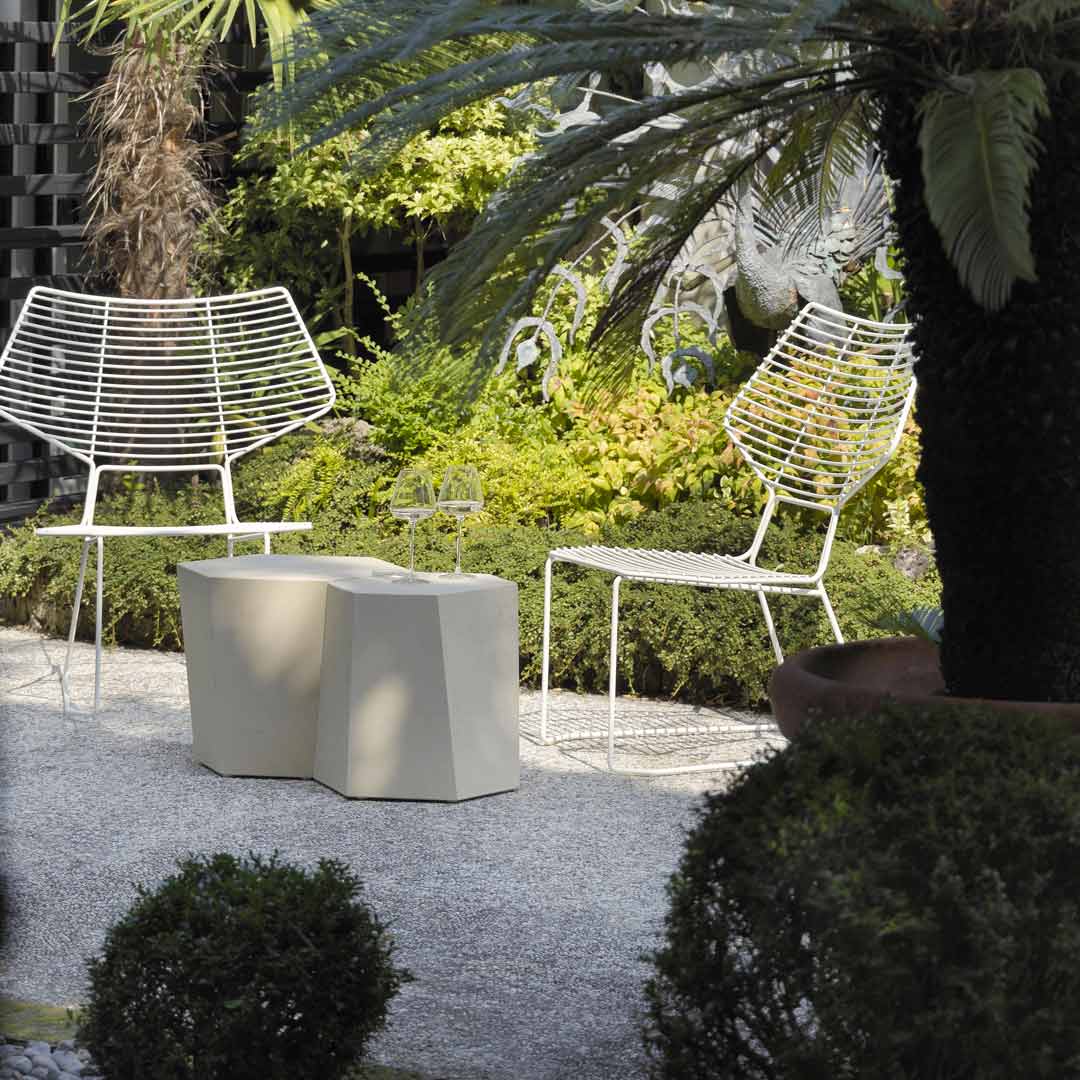 Outdoor Side Table HEXAGON by Steven Holl for Horm. Shop on Design