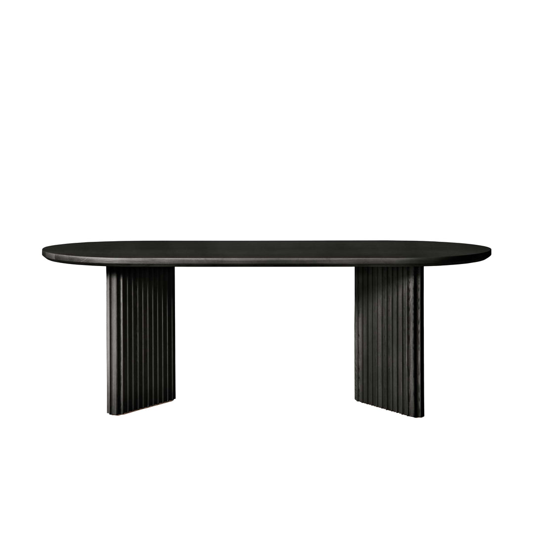 Ash Wood Oval Dining Table BASALTO by Cono Studio for Dale Italia