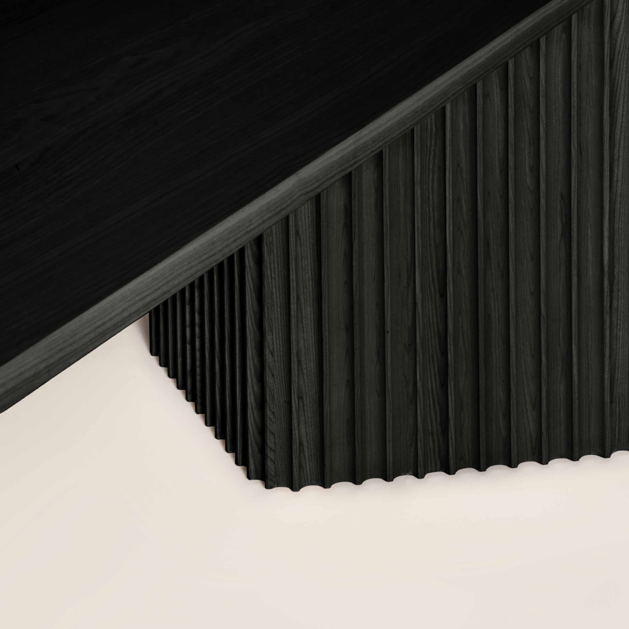 Ash Wood Oval Dining Table BASALTO by Cono Studio for Dale Italia