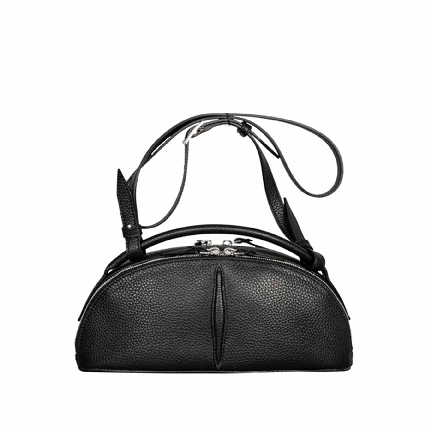 Sac Seau À Bandoulière Femme Double Tree - Cuir Véritable - Camel - L Sac Seau À Bandoulière Femme Double Tree - Cuir Véritable - Camel - L