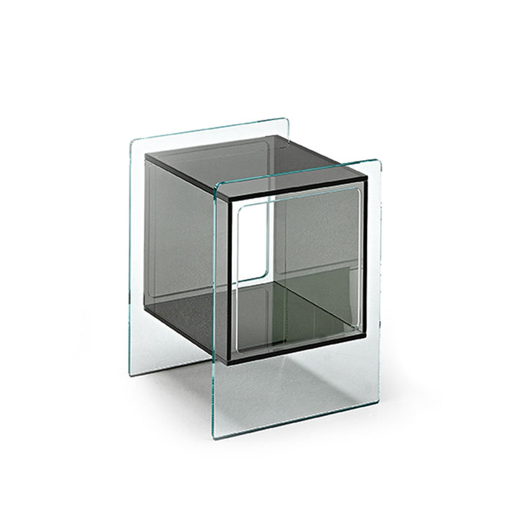 Glass Bedside Table MAGIQUE CUBO by Studio Klass for FIAM 0127