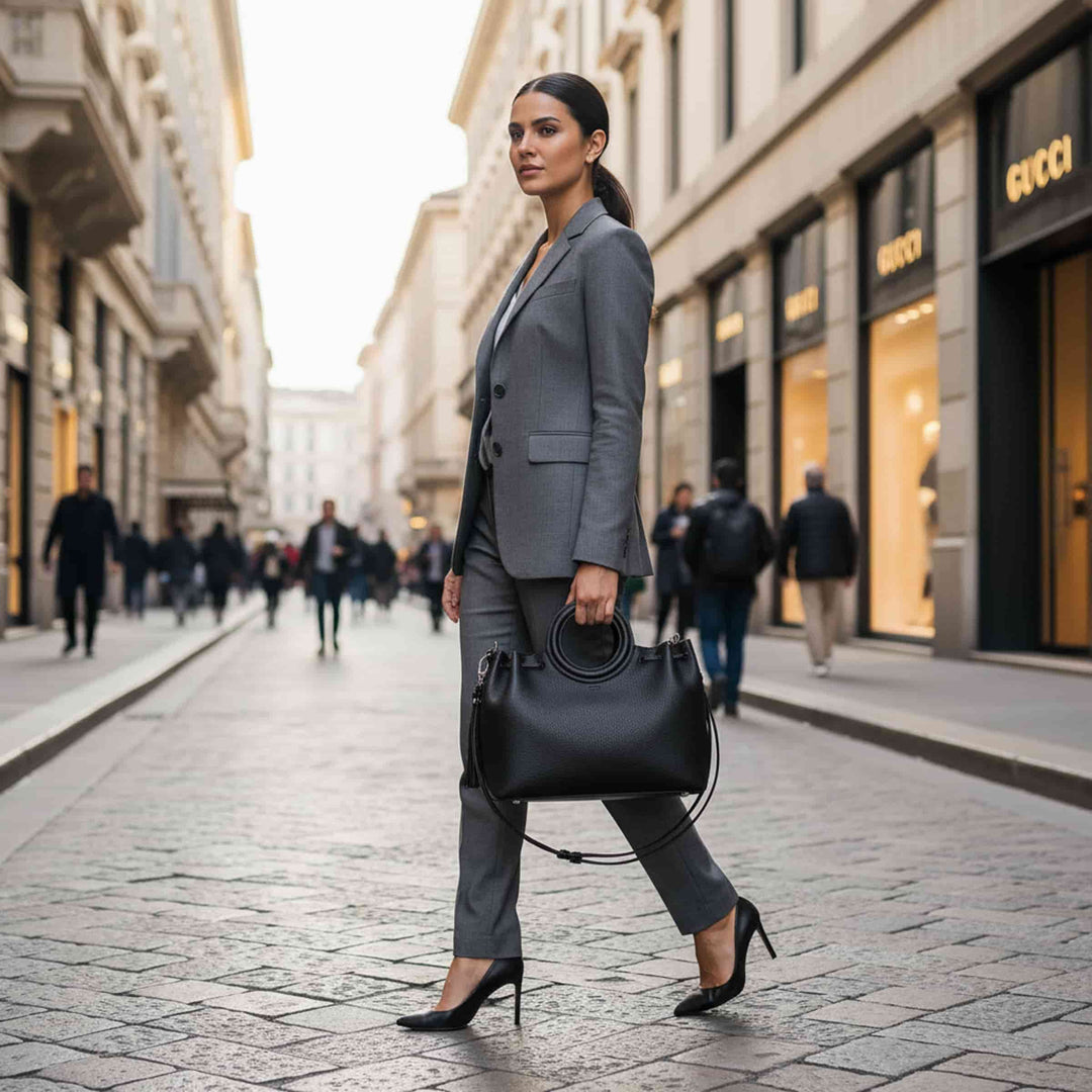 Tote Leather Bag THUJIA by Buti Pelletterie