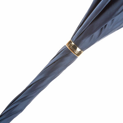 Umbrella DAHLIA Blue with Jewelled Brass Handle 05