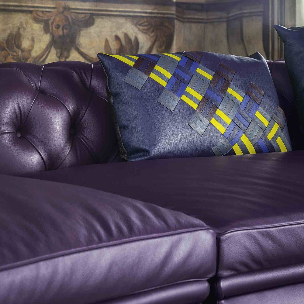 Leather Cushion JOURNEY GION by Giulio Ridolfo with Chiara Novello for Poltrona Frau 02