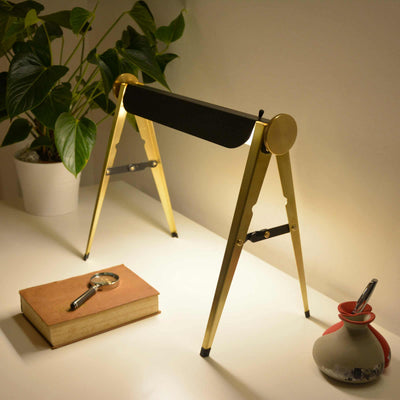 Brass Table Lamp CAVALLETTO by Hi.Project for Brillamenti 011