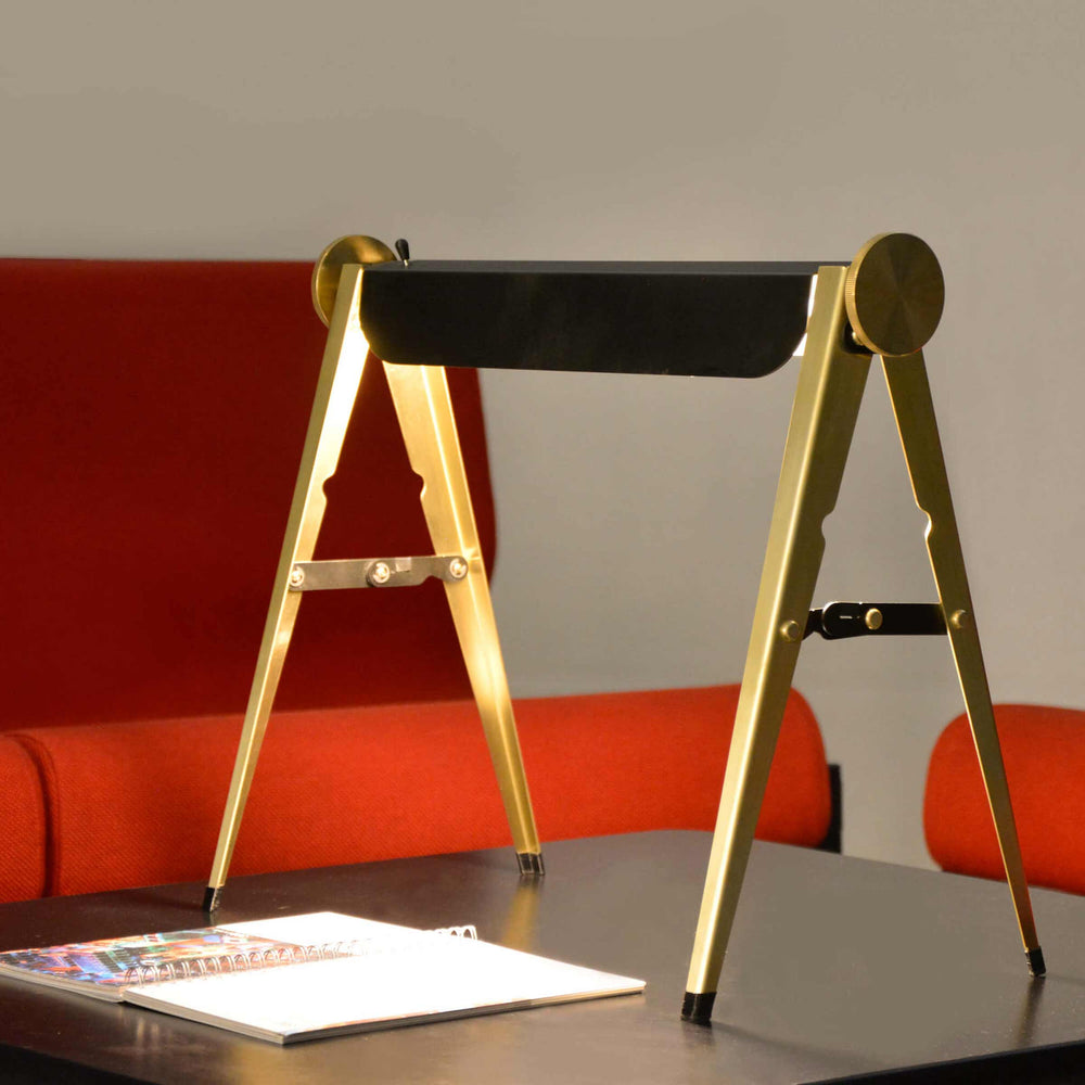 Brass Table Lamp CAVALLETTO by Hi.Project for Brillamenti 02
