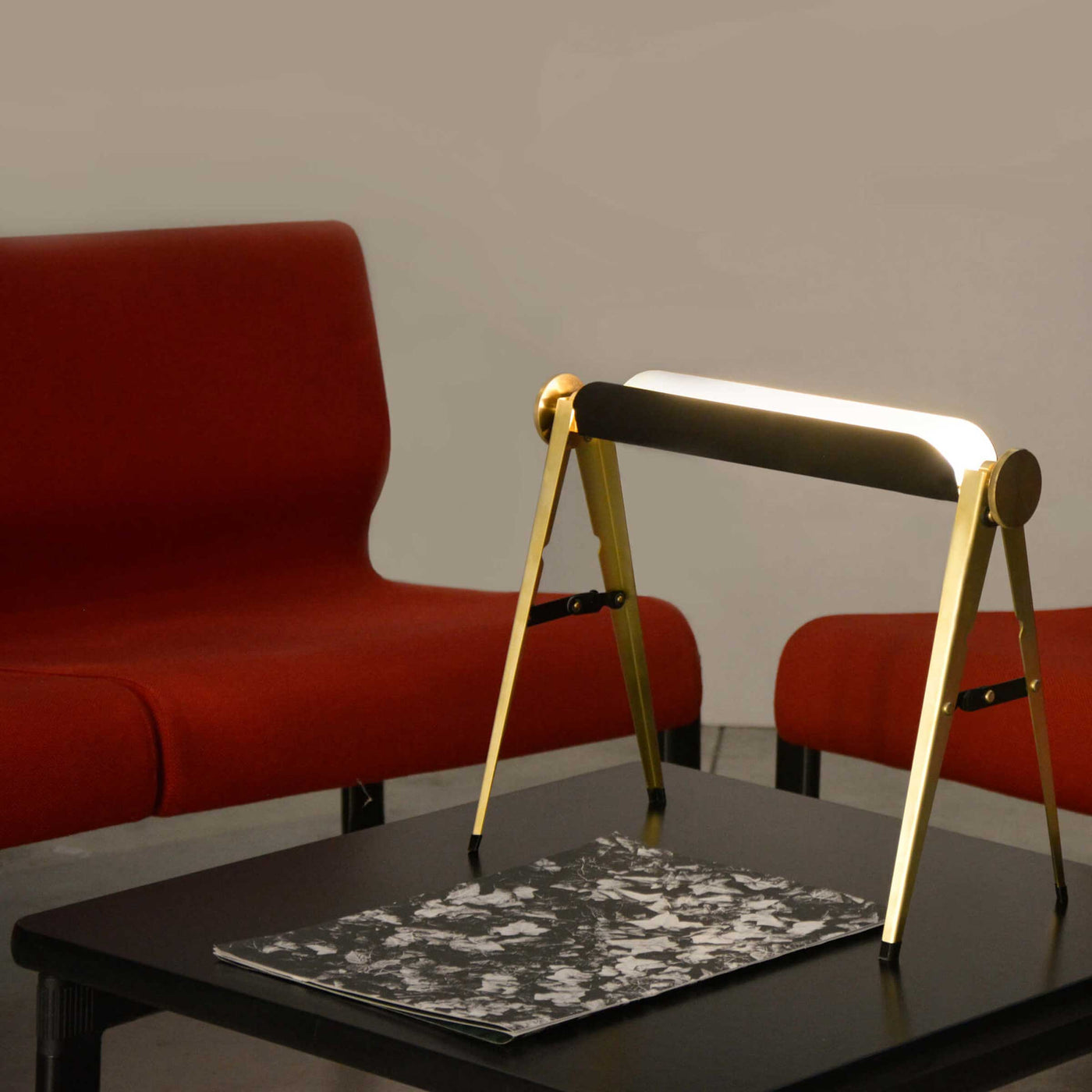 Brass Table Lamp CAVALLETTO by Hi.Project for Brillamenti 07