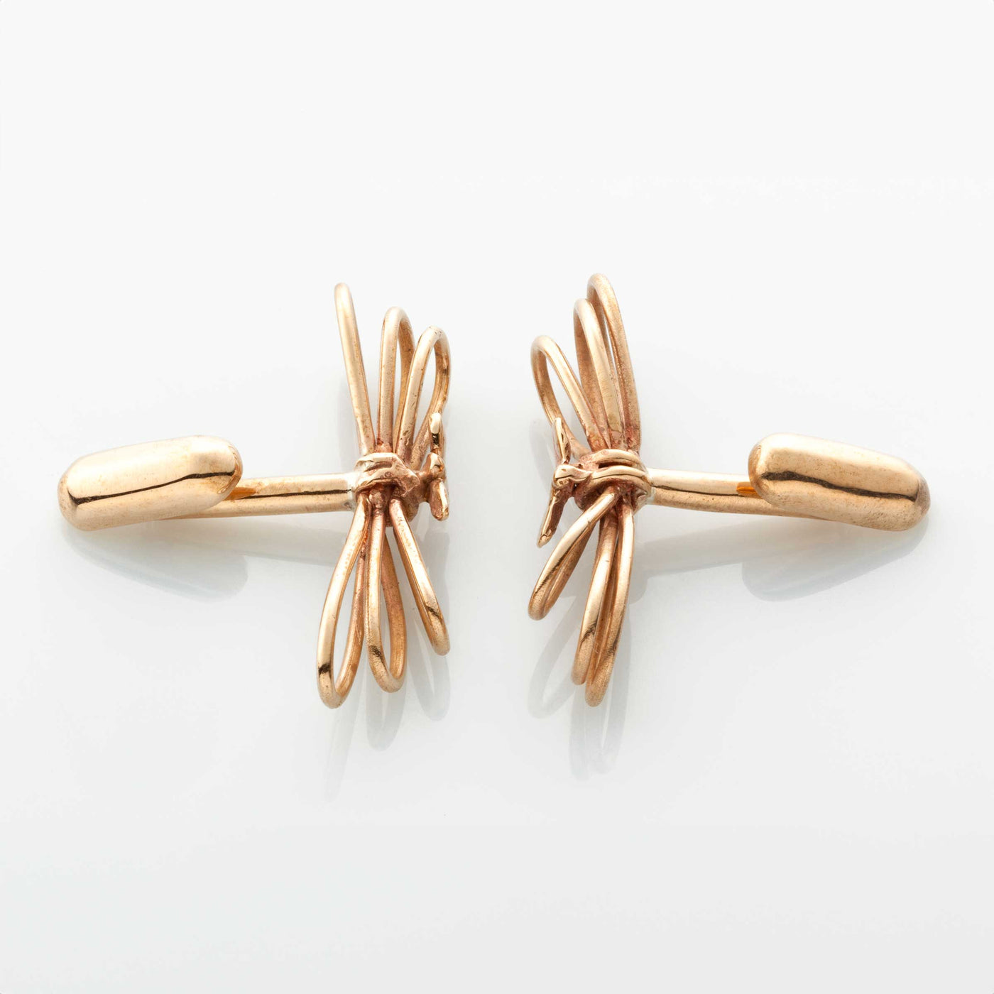 Bronze Cufflinks VOLI PICCOLI by Jessica Carroll for BABS Art Gallery - Limited Edition 03