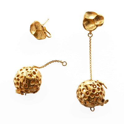 Bronze Earrings ALVEARINI by Jessica Carroll for BABS Art Gallery - Limited Edition 01