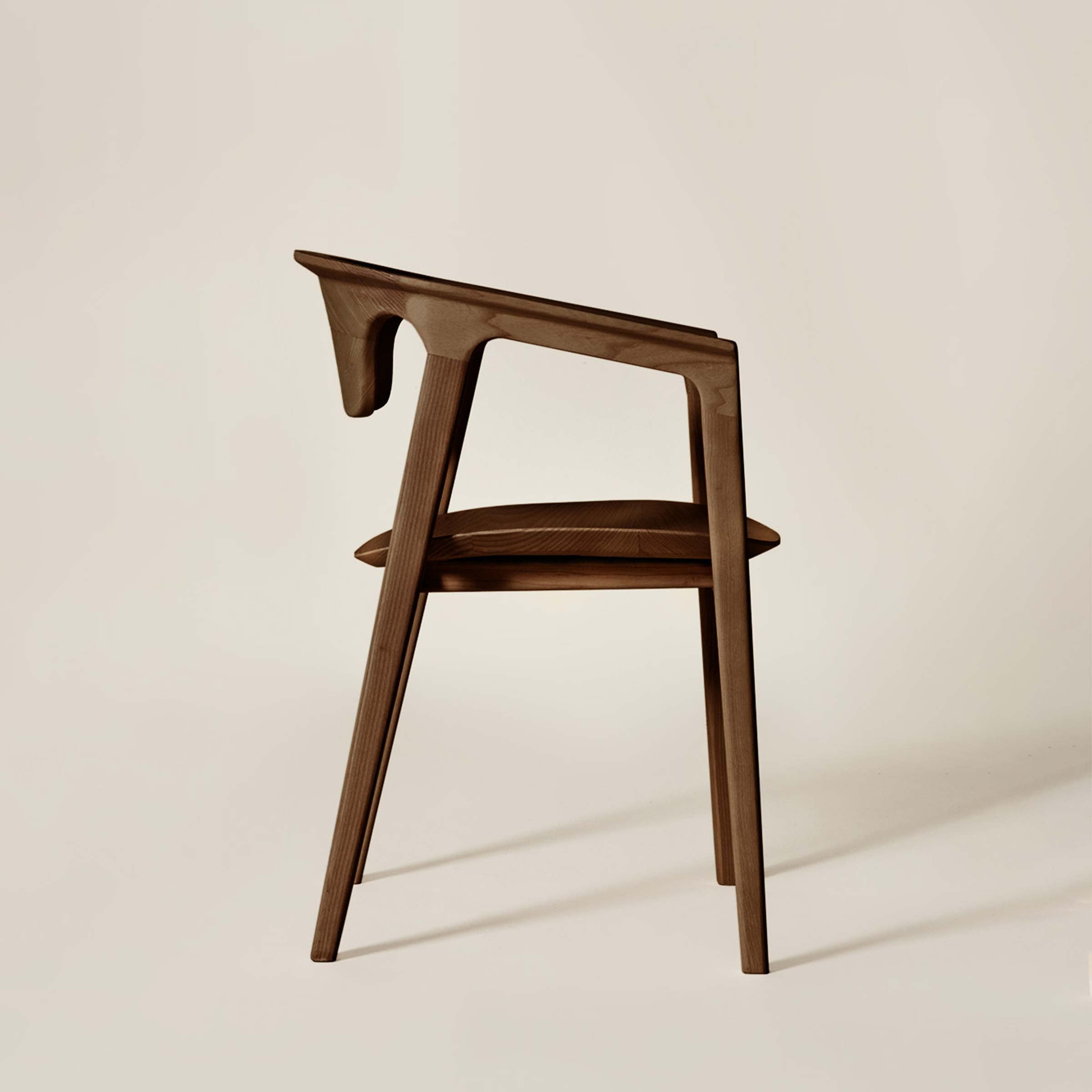 Ash Wood Armrest Chair DUNA by Cono Studio for Dale Italia. Shop