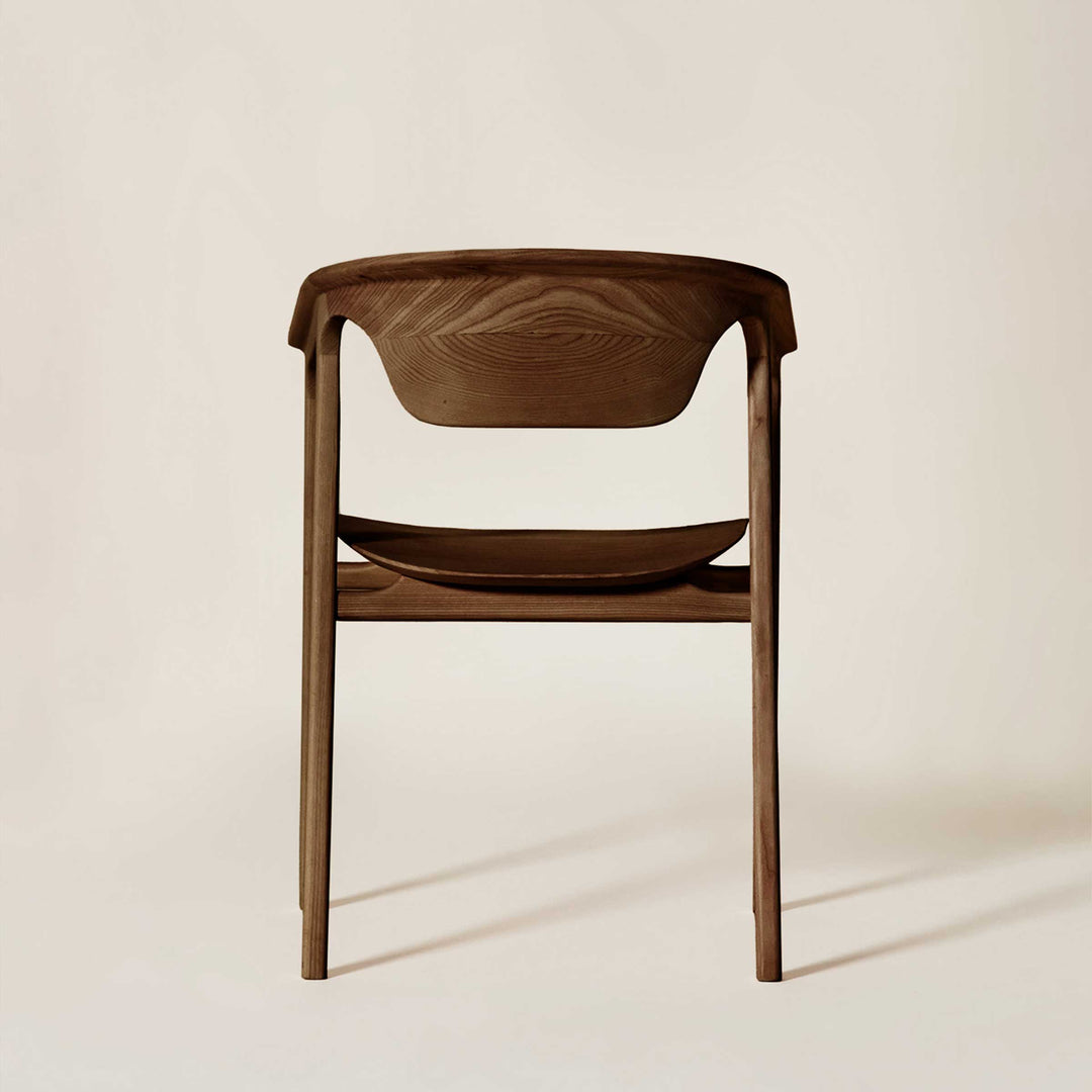 Ash Wood Armrest Chair DUNA by Cono Studio for Dale Italia