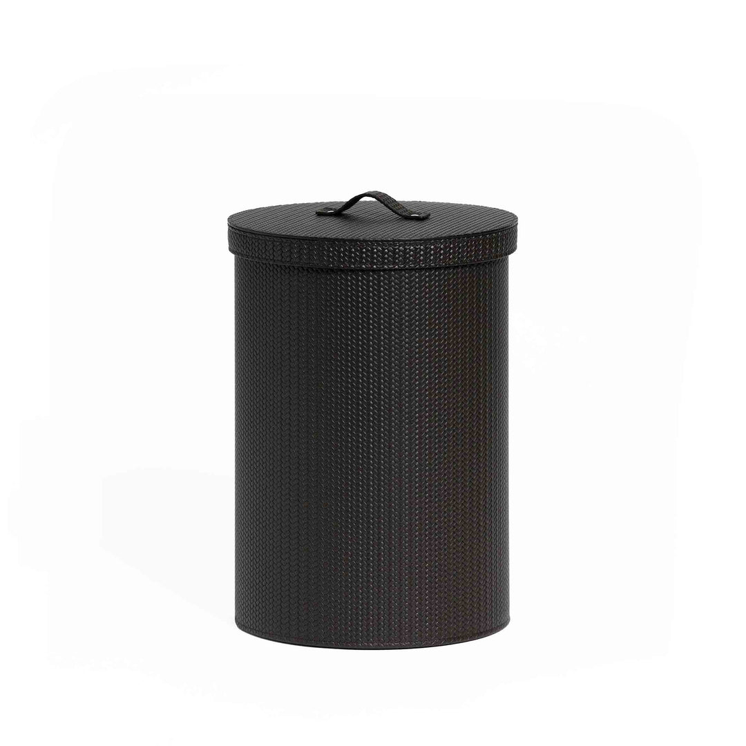 Round Waste BIN with Lid by Pinetti 01