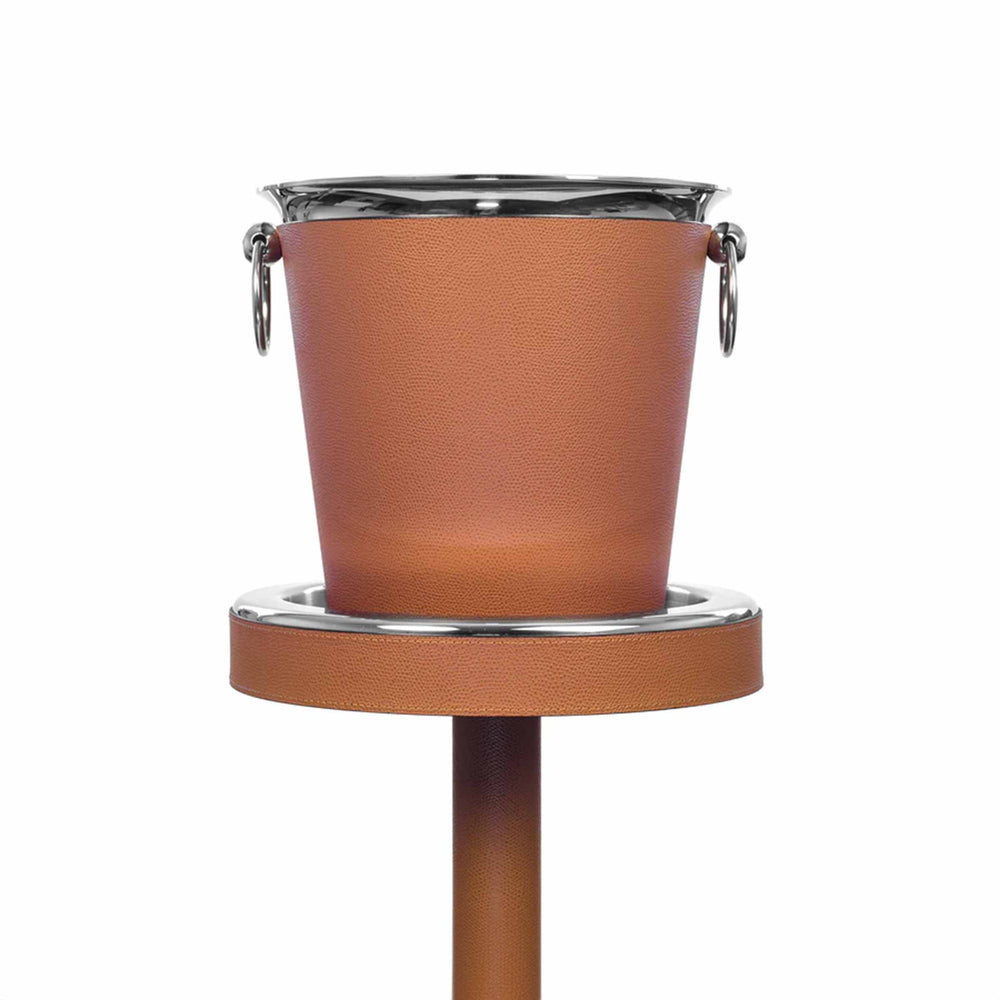 Leather ICE BUCKET Stand by Pinetti 02