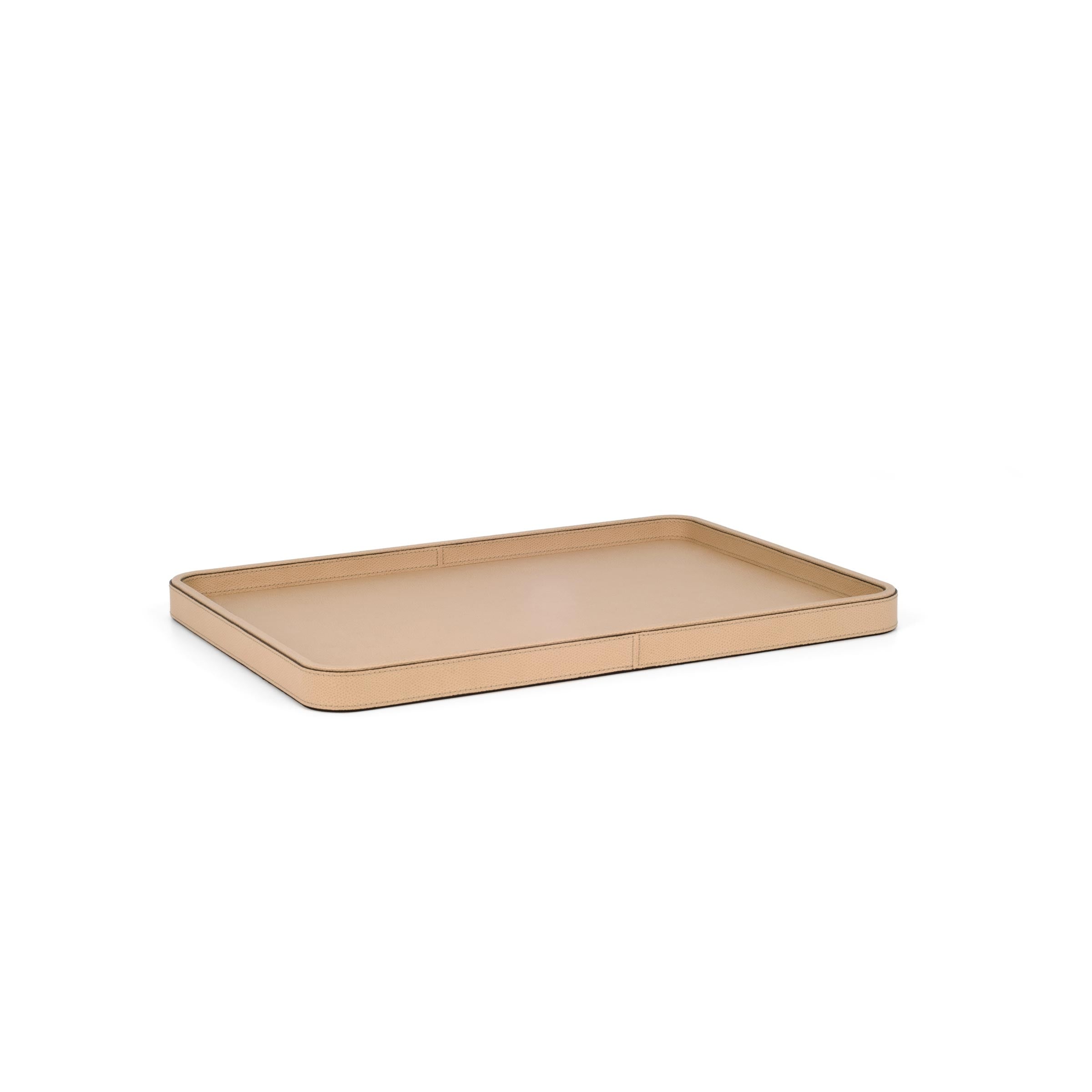 Rectangular Leather Tray JANE by Pinetti - Design Italy