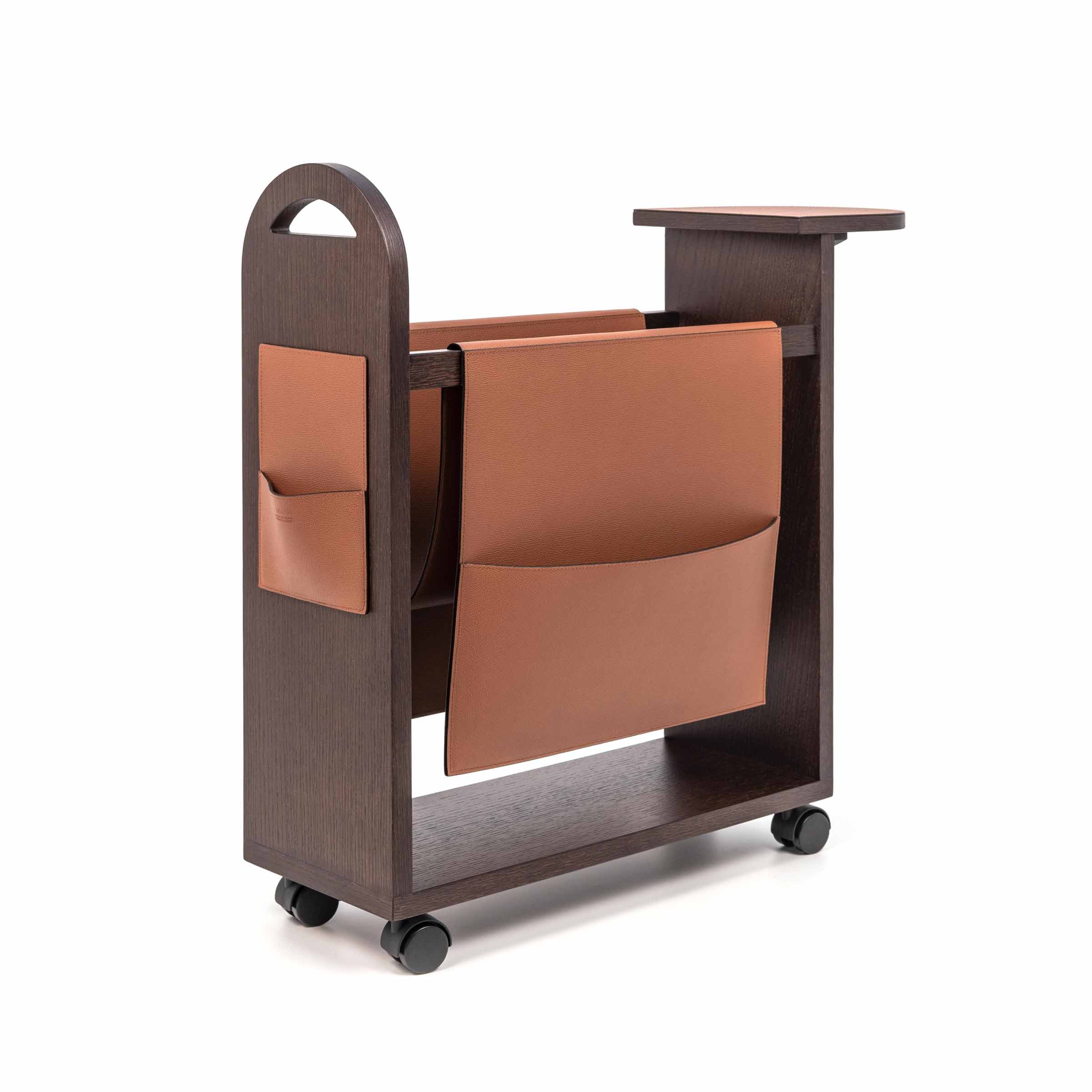 Leather Magazine Rack TATA by Pinetti. Shop on Design Italy