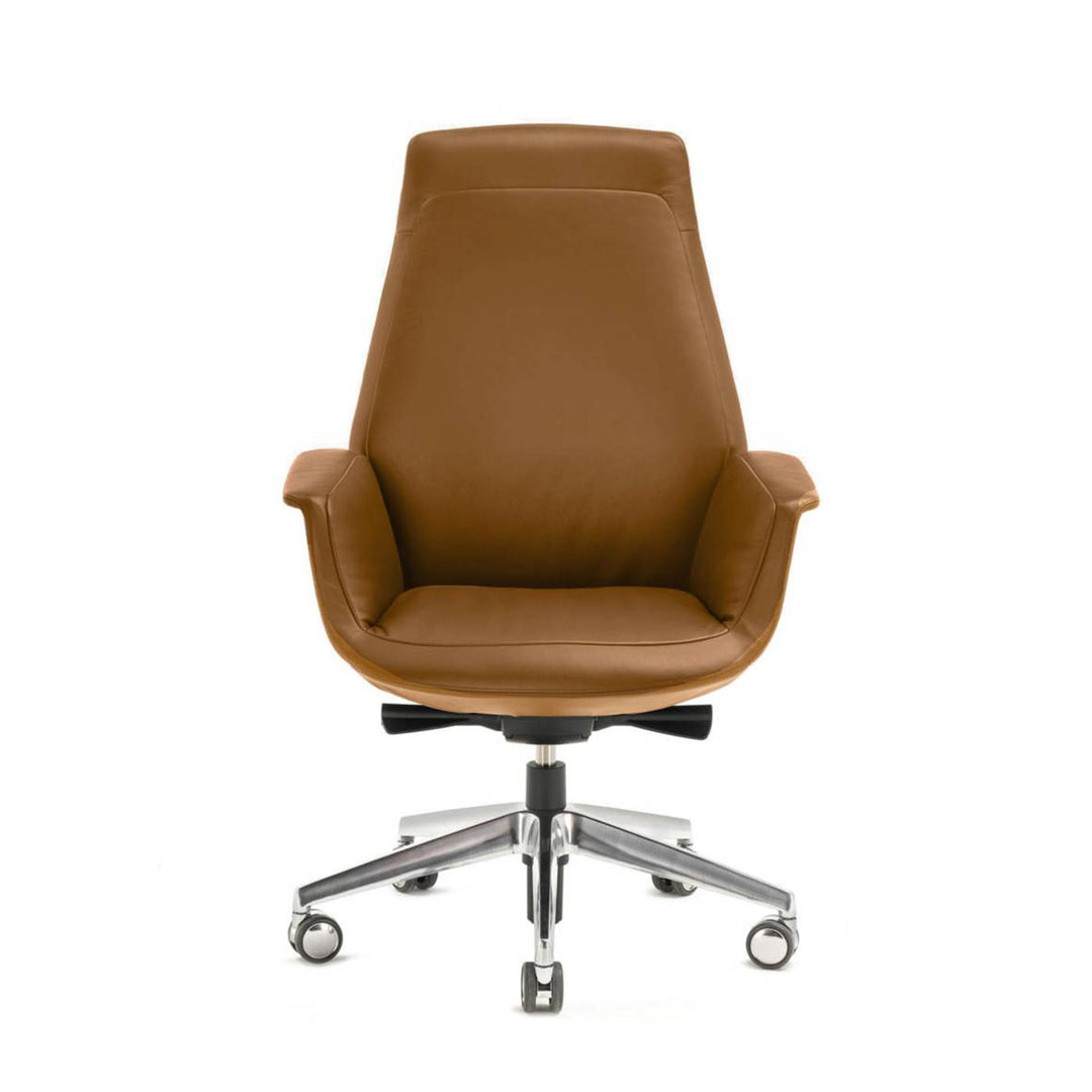 Office Swivel Chair with Wheels DOWNTOWN EXECUTIVE by Jean-Marie Massaud for Poltrona Frau 01
