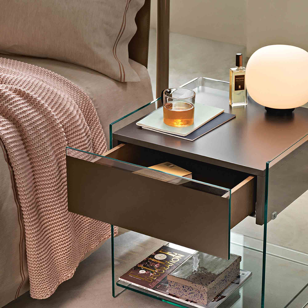 Glass Bedside Table DINO by FIAM 0116