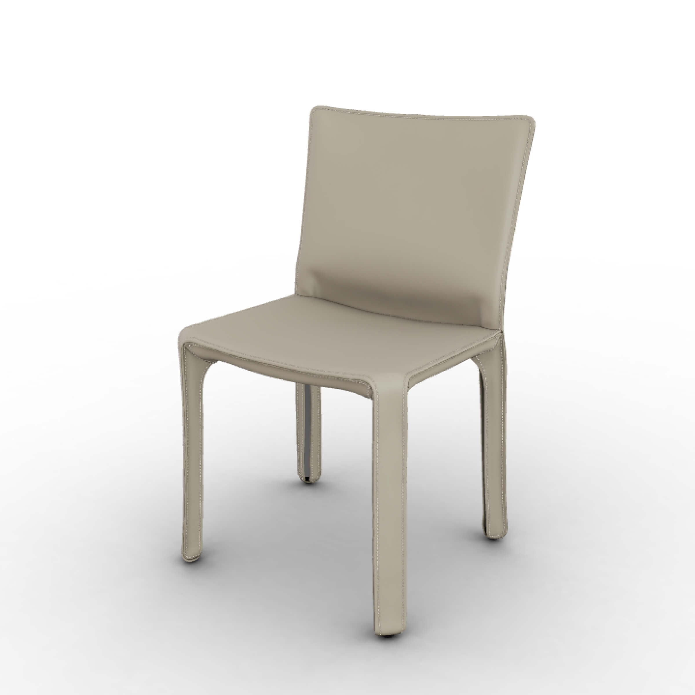 Cassina 412 CAB チェア　ベリーニ　アイボリー/トープ Kids Chair CAB 412, designed by Mario Bellini for Cassina (Outlet