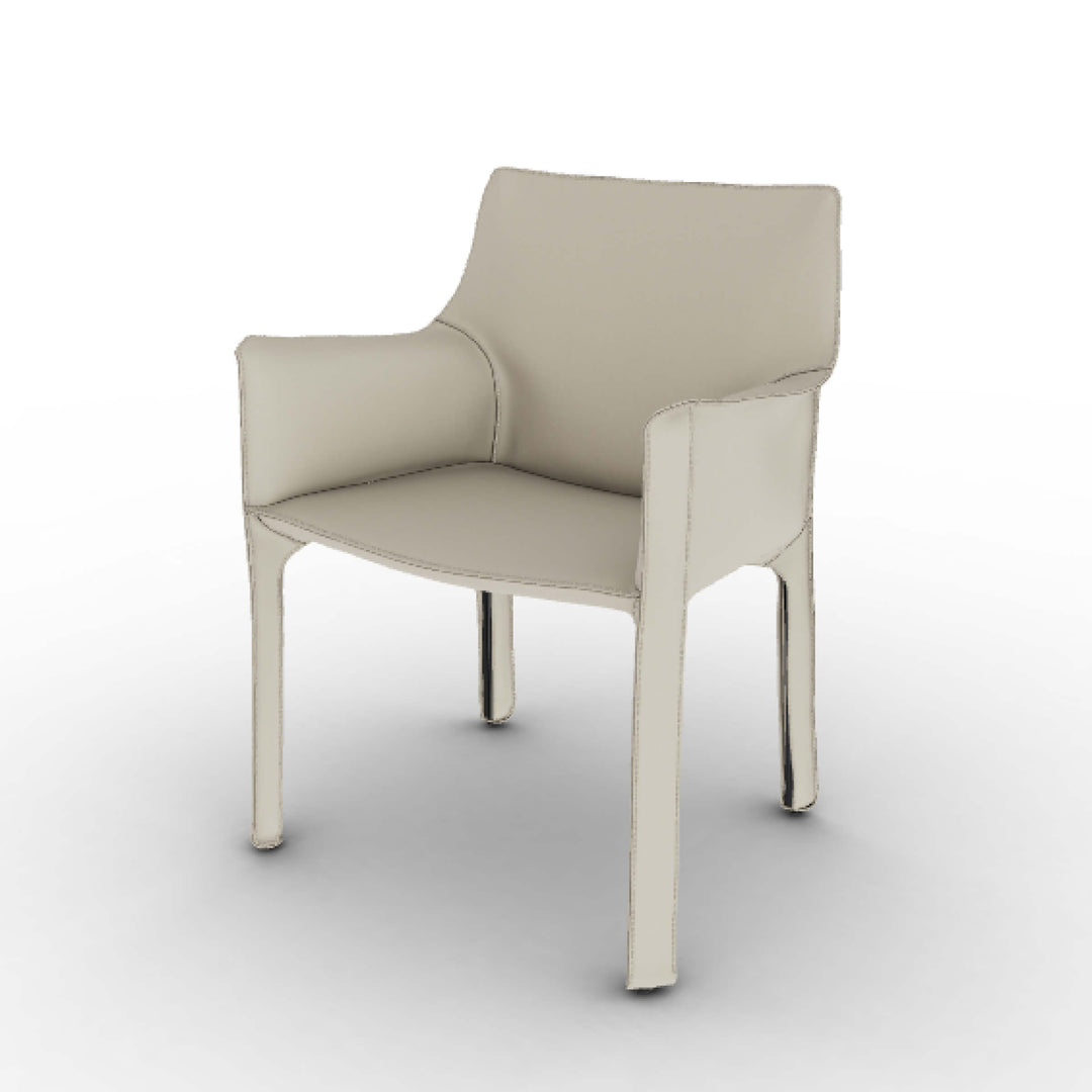 Sillón de cuero CAB 413, diseñado por Mario Bellini para Cassina