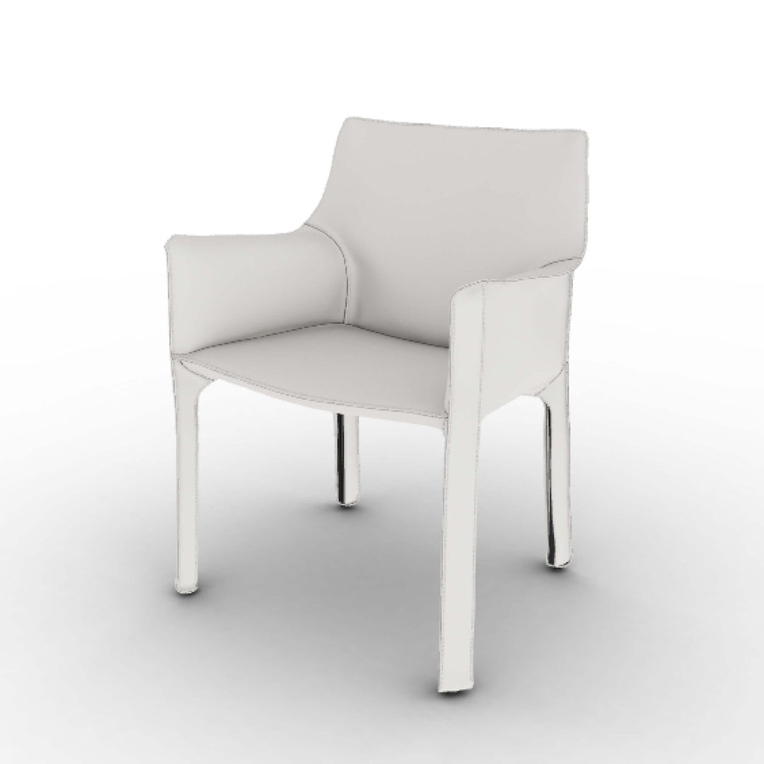 Sillón de cuero CAB 413, diseñado por Mario Bellini para Cassina