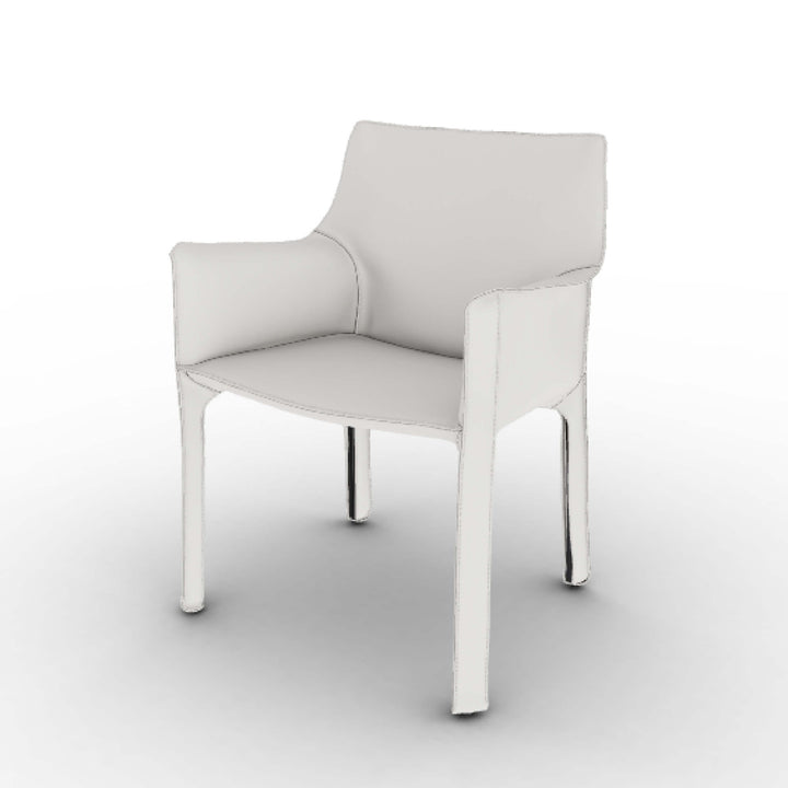Sillón de cuero CAB 413, diseñado por Mario Bellini para Cassina
