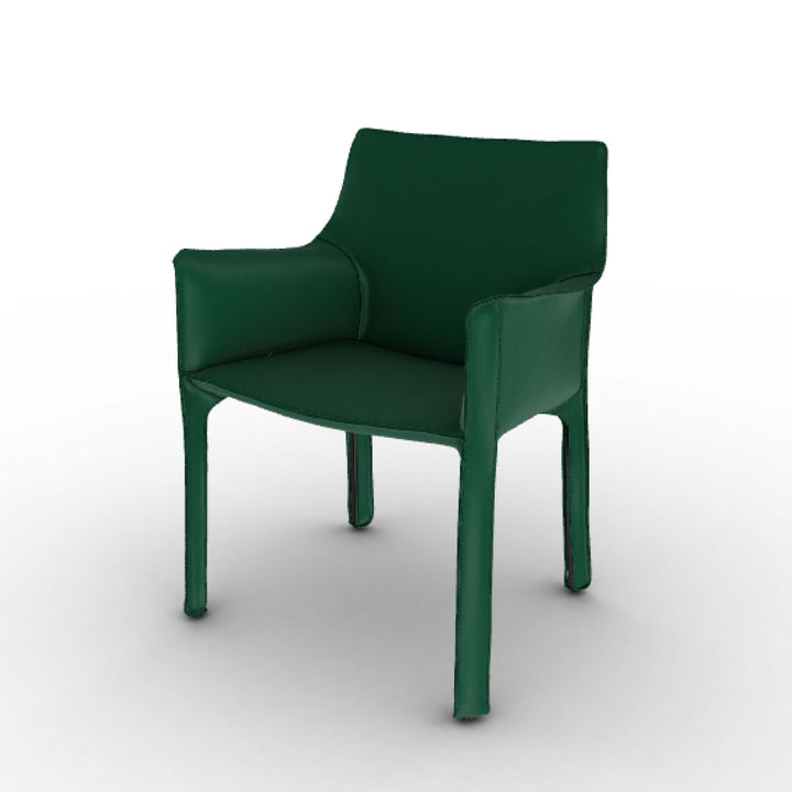 Sillón de cuero CAB 413, diseñado por Mario Bellini para Cassina