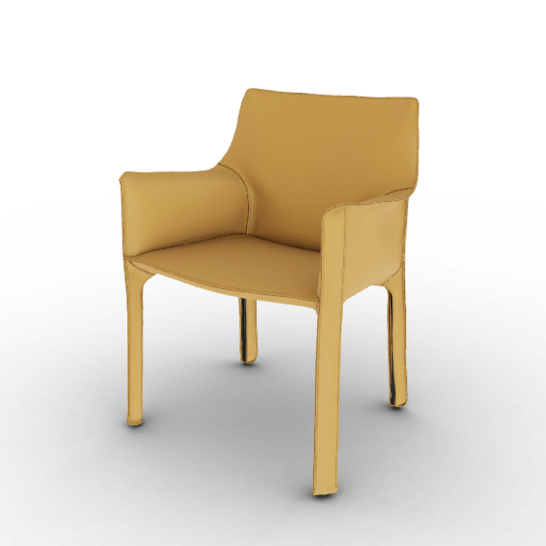 Sillón de cuero CAB 413, diseñado por Mario Bellini para Cassina