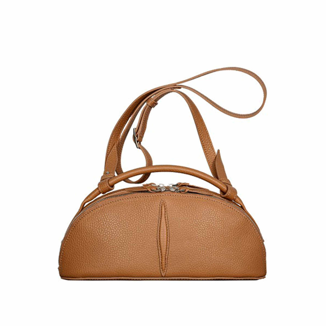 Leather Crossbody Bag ORBITA by Buti Pelletterie 06